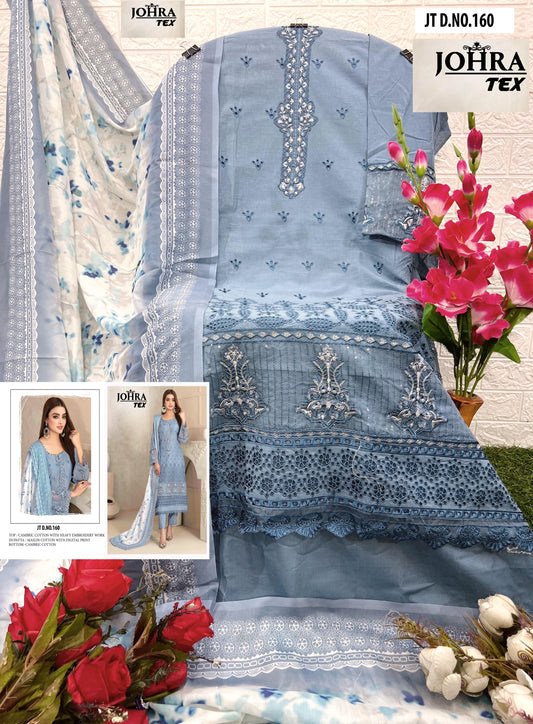 Jt-160 Johra Tex Embroidery Pakistani Salwar Suits