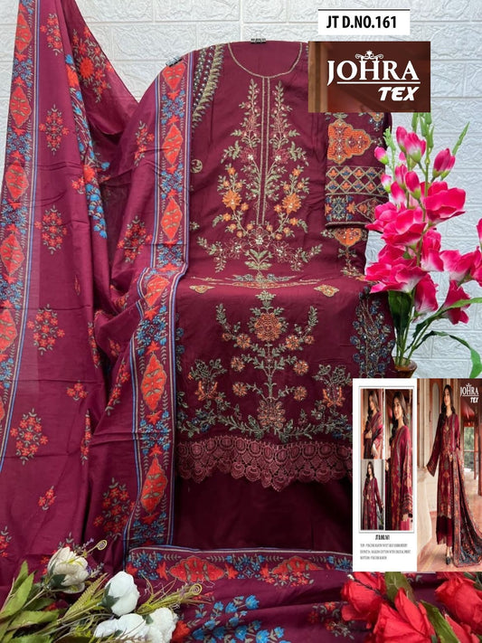 Jt-161 Johra Tex Viscose Rayon Pakistani Salwar Suits