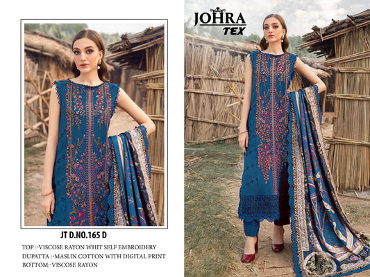 Jt-165 D Johra Tex Embroidery Pakistani Salwar Suits