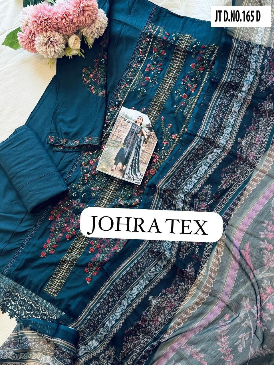 Jt-165 D Johra Tex Embroidery Pakistani Salwar Suits