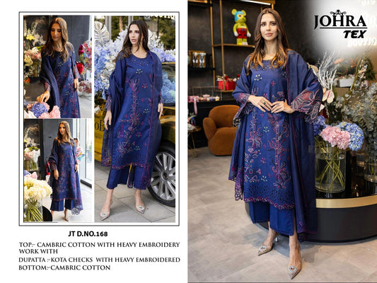 Jt-168 Johra Tex Embroidery Pakistani Salwar Suits