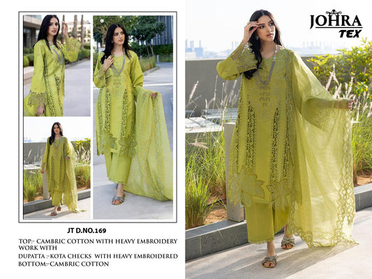 Jt-169 Johra Tex Cambric Cotton Pakistani Salwar Suits