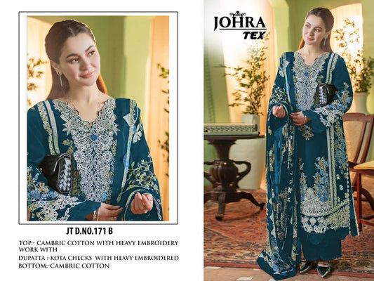 Jt-171 B Johra Tex Embroidery Pakistani Salwar Suits