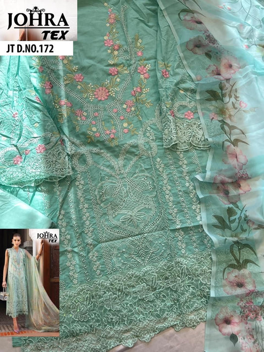 Jt-172 Johra Tex Embroidery Pakistani Salwar Suits