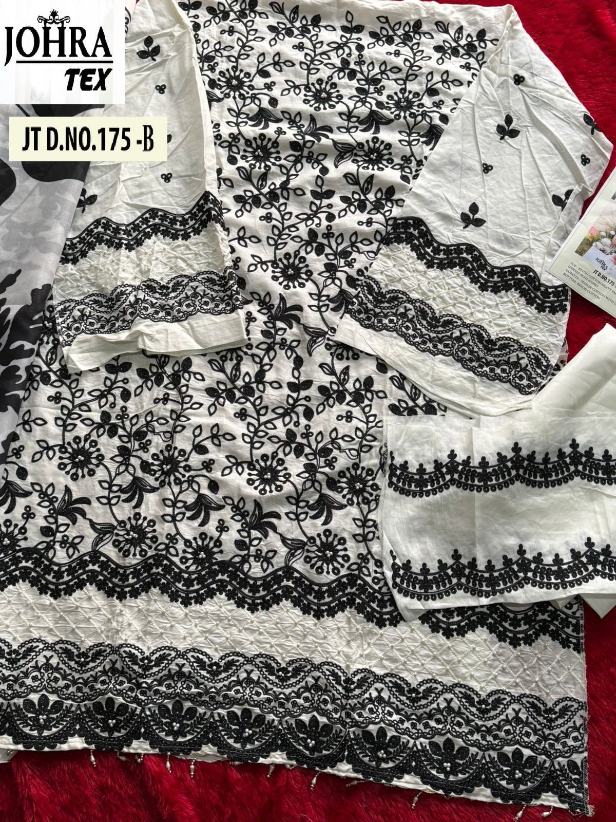 Jt-175-B Johra Tex Embroidered Pakistani Salwar Suits
