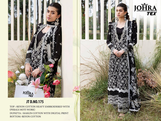 Jt-175 Johra Tex Embroidery Pakistani Salwar Suits