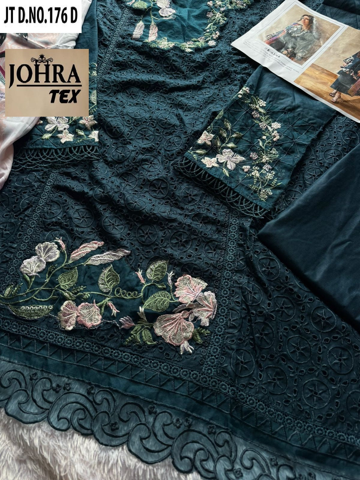 Jt-176 D Johra Tex Embroidery Pakistani Salwar Suits