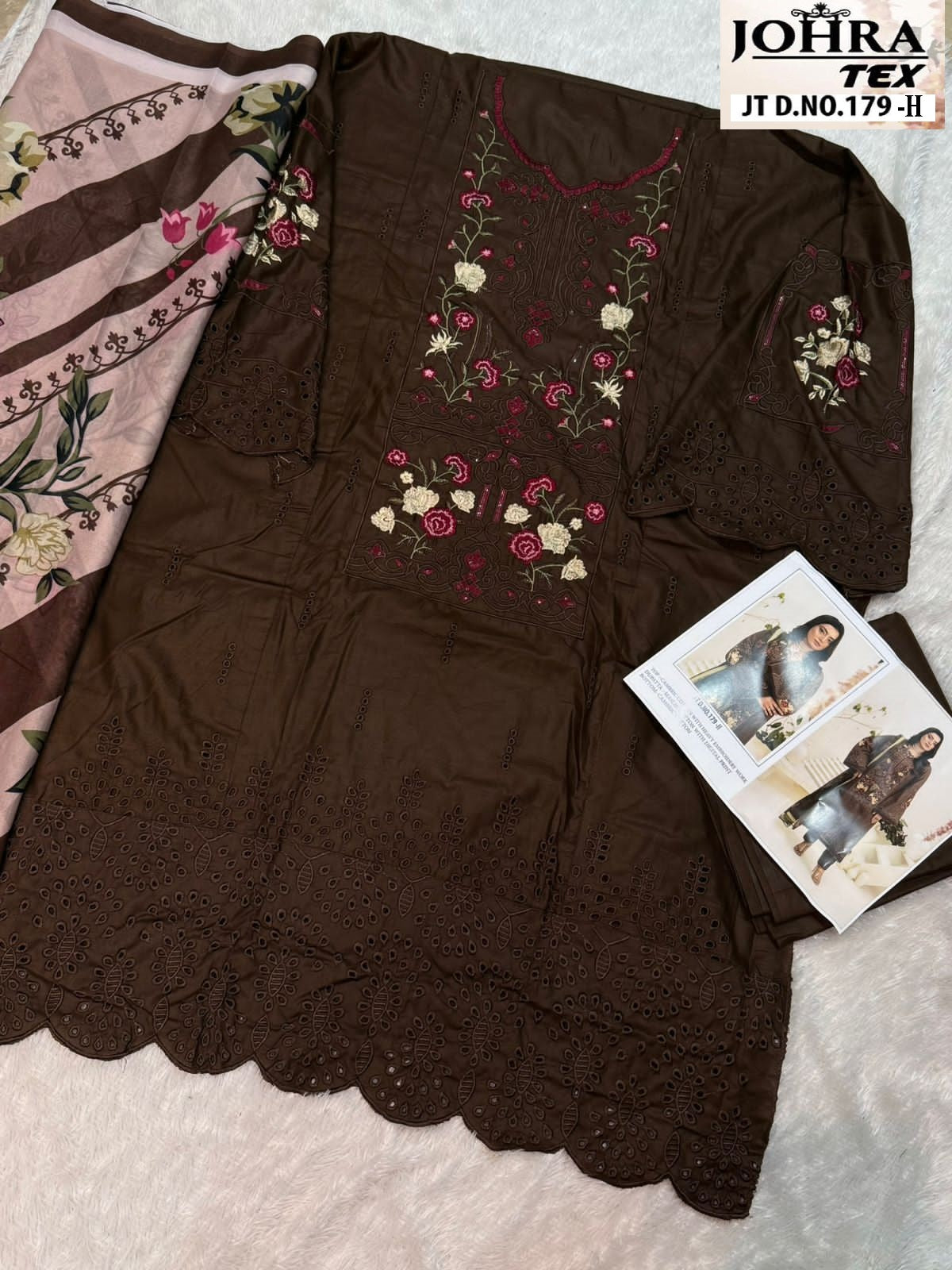 Jt-179-H Johra Tex Embroidery Pakistani Salwar Suits