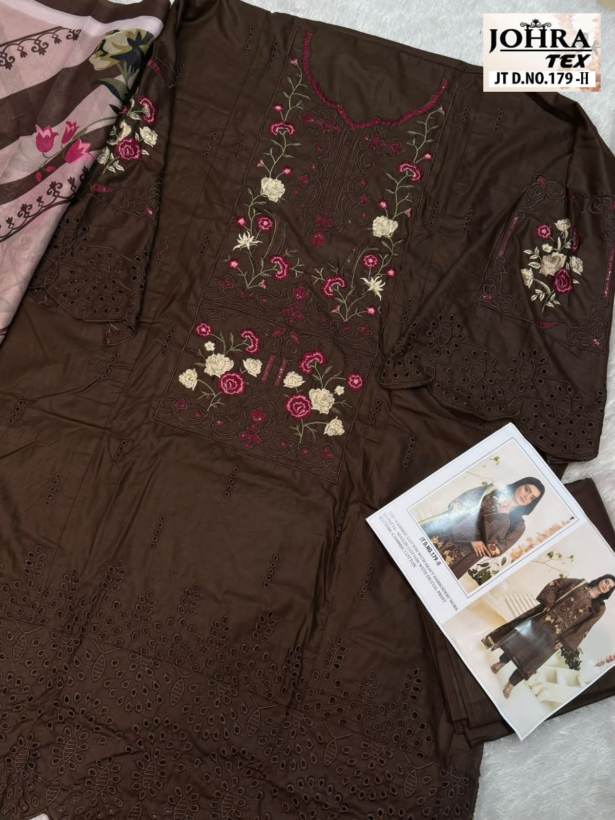 Jt-179-H Johra Tex Embroidery Pakistani Salwar Suits