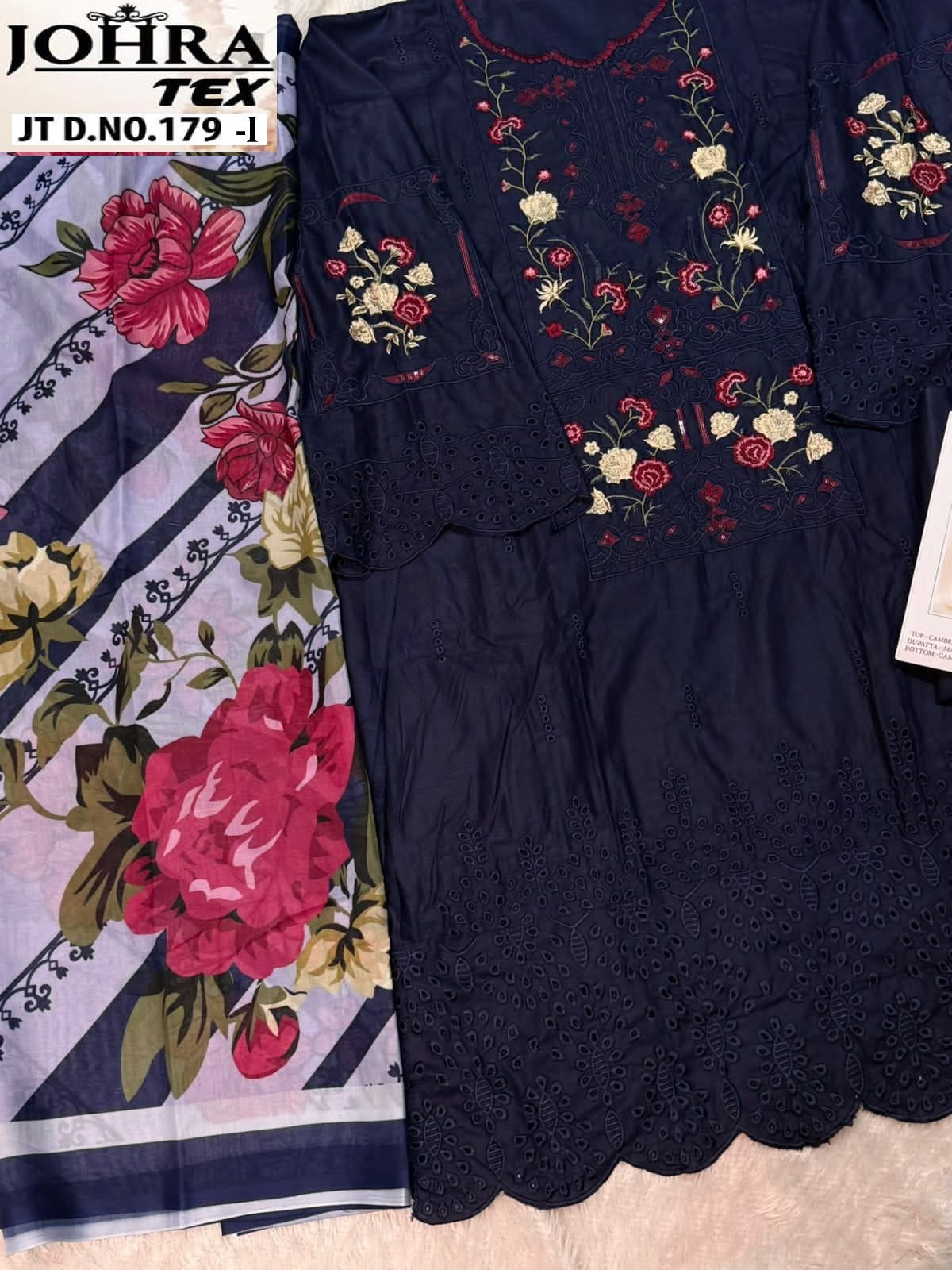 Jt-179-I Johra Tex Embroidery Pakistani Salwar Suits