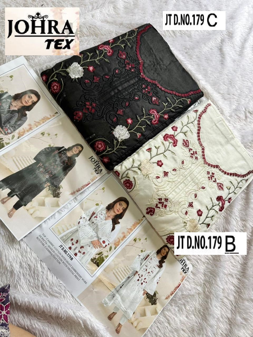Jt-179 B Johra Tex Embroidery Pakistani Salwar Suits