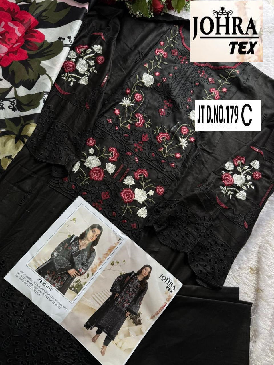 Jt-179 C Johra Tex Embroidery Pakistani Salwar Suits
