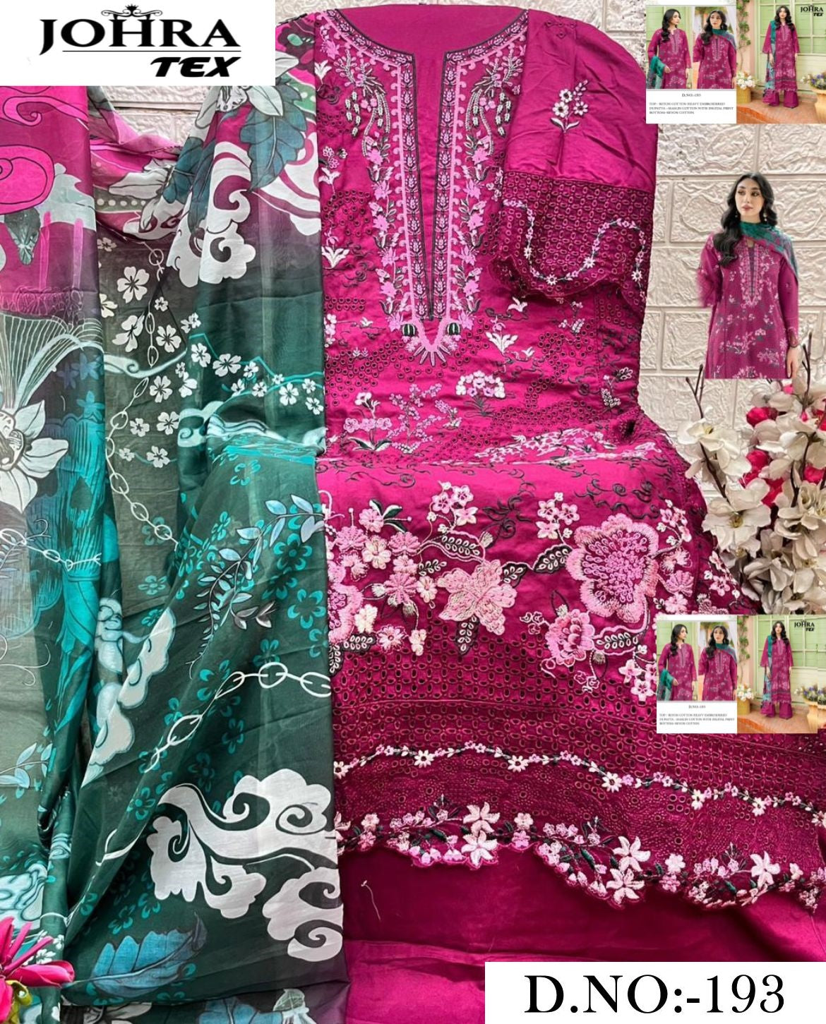 Jt-193 Johra Tex Rayon Cotton Pakistani Salwar Suits