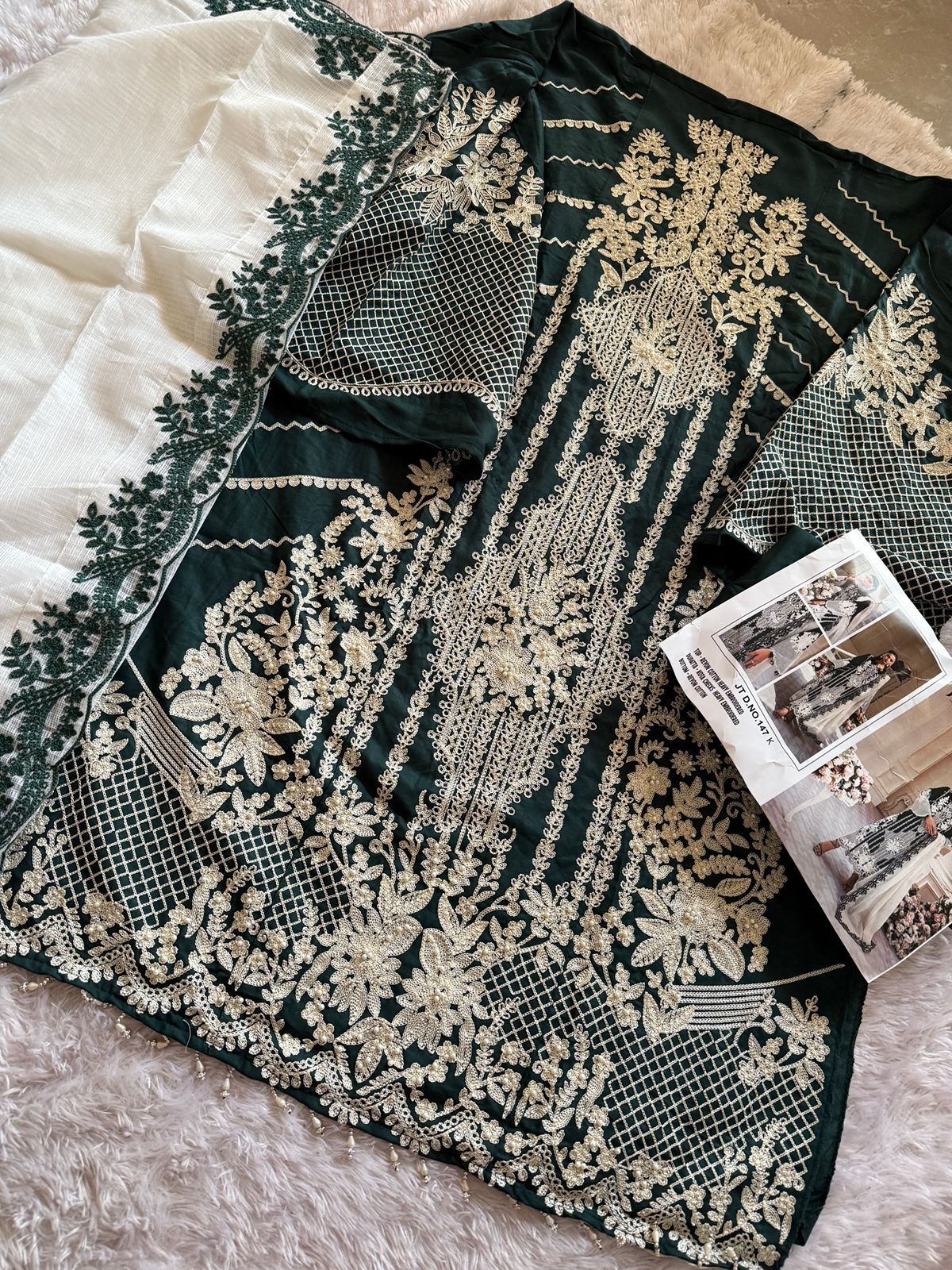 Jt 147-K Johra Tex Embroidered Pakistani Salwar Suits