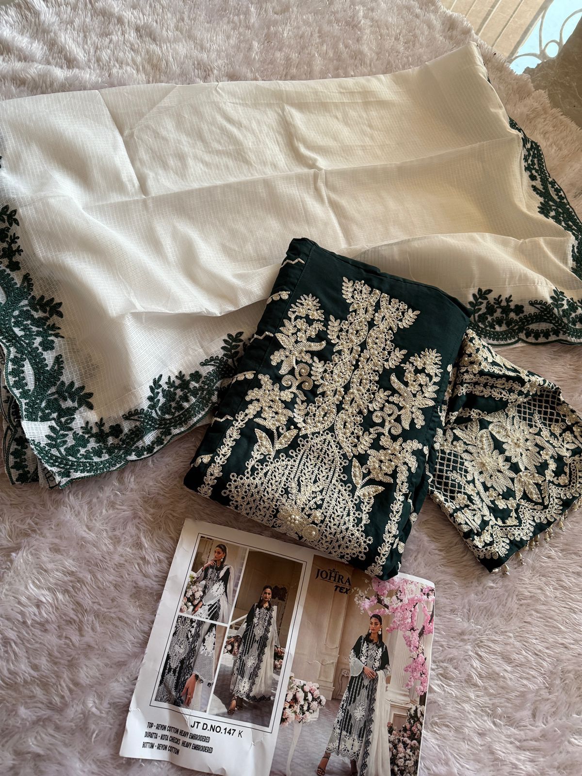 Jt 147-K Johra Tex Embroidered Pakistani Salwar Suits