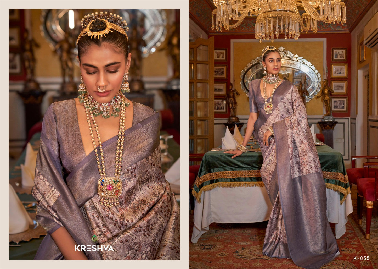 K-055 Saatvik Vol 3 Kreshva Silk Sarees