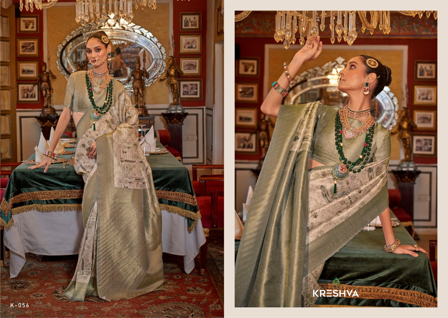 K-056 Saatvik Vol 3 Kreshva Silk Sarees