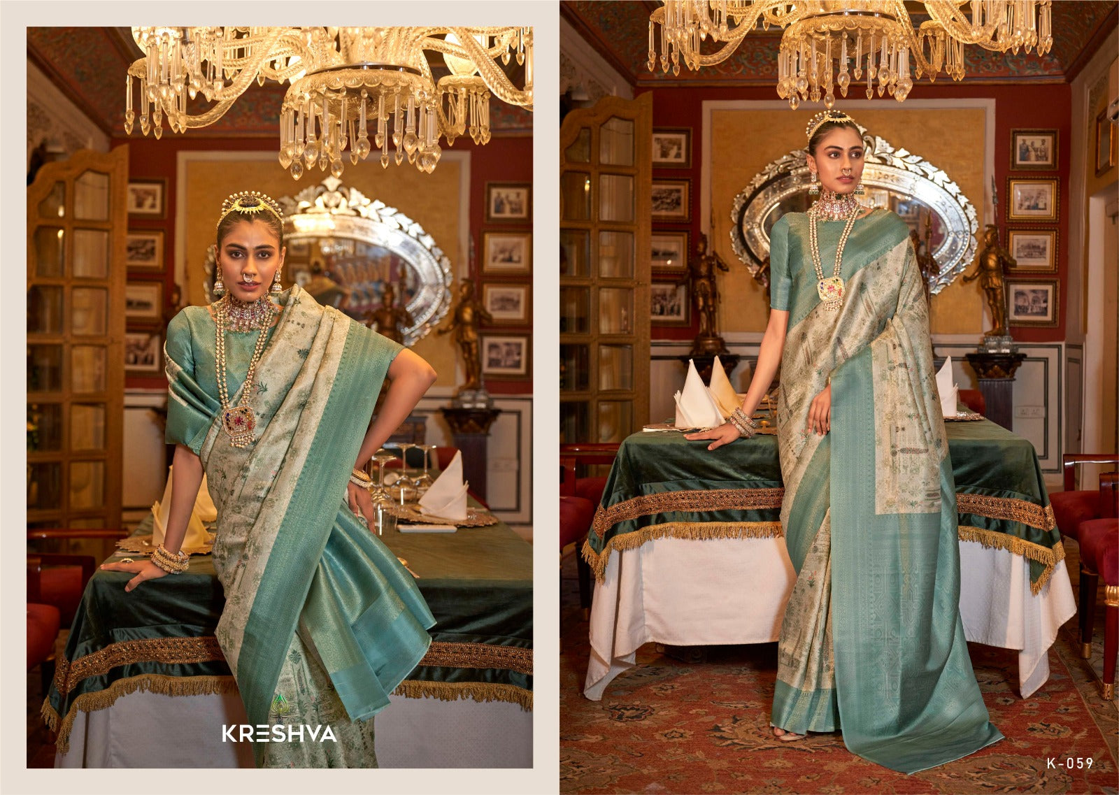 K-059 Saatvik Vol 3 Kreshva Silk Sarees
