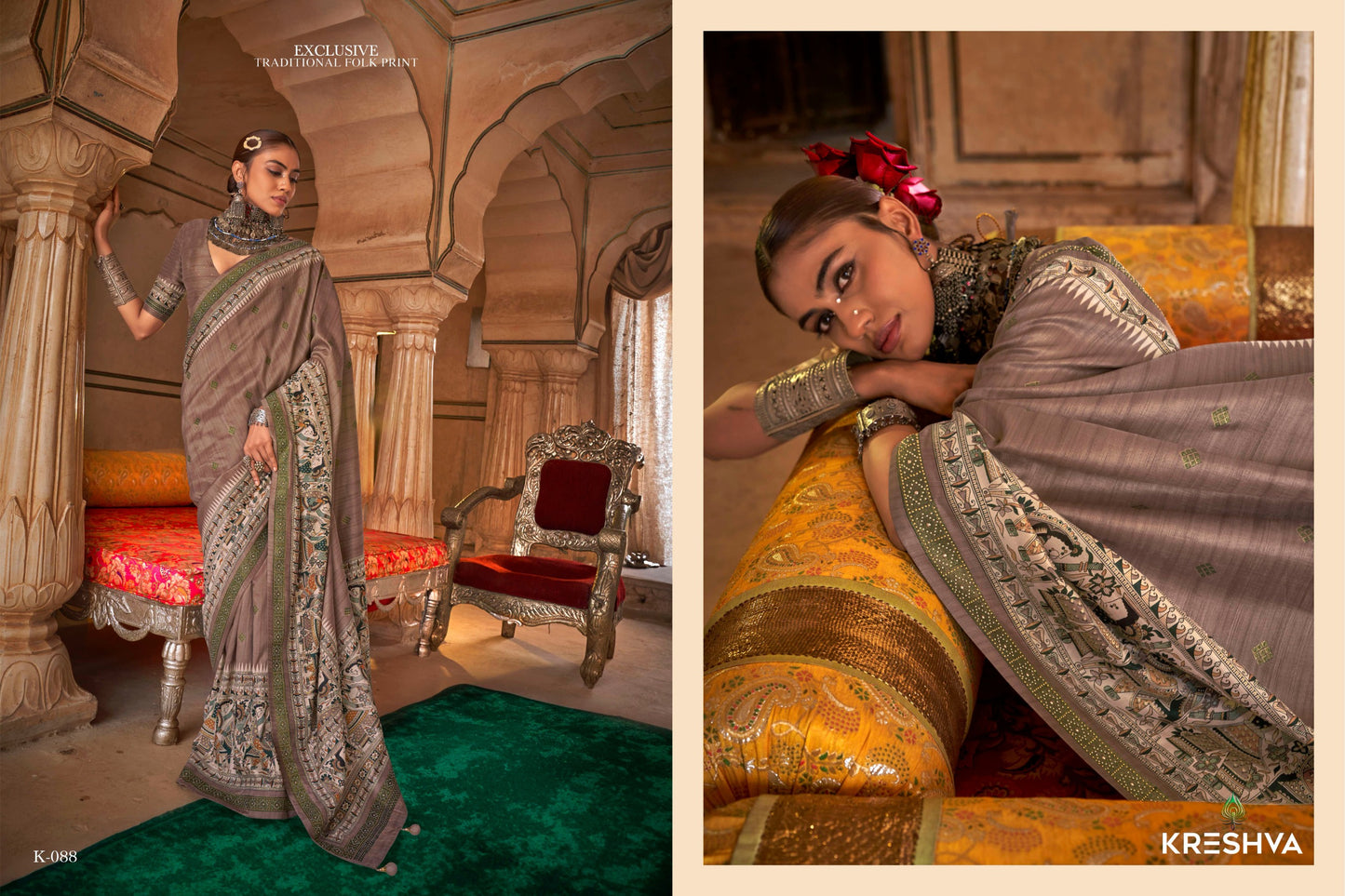 K-088 Sannari Kreshva Viscose Sarees