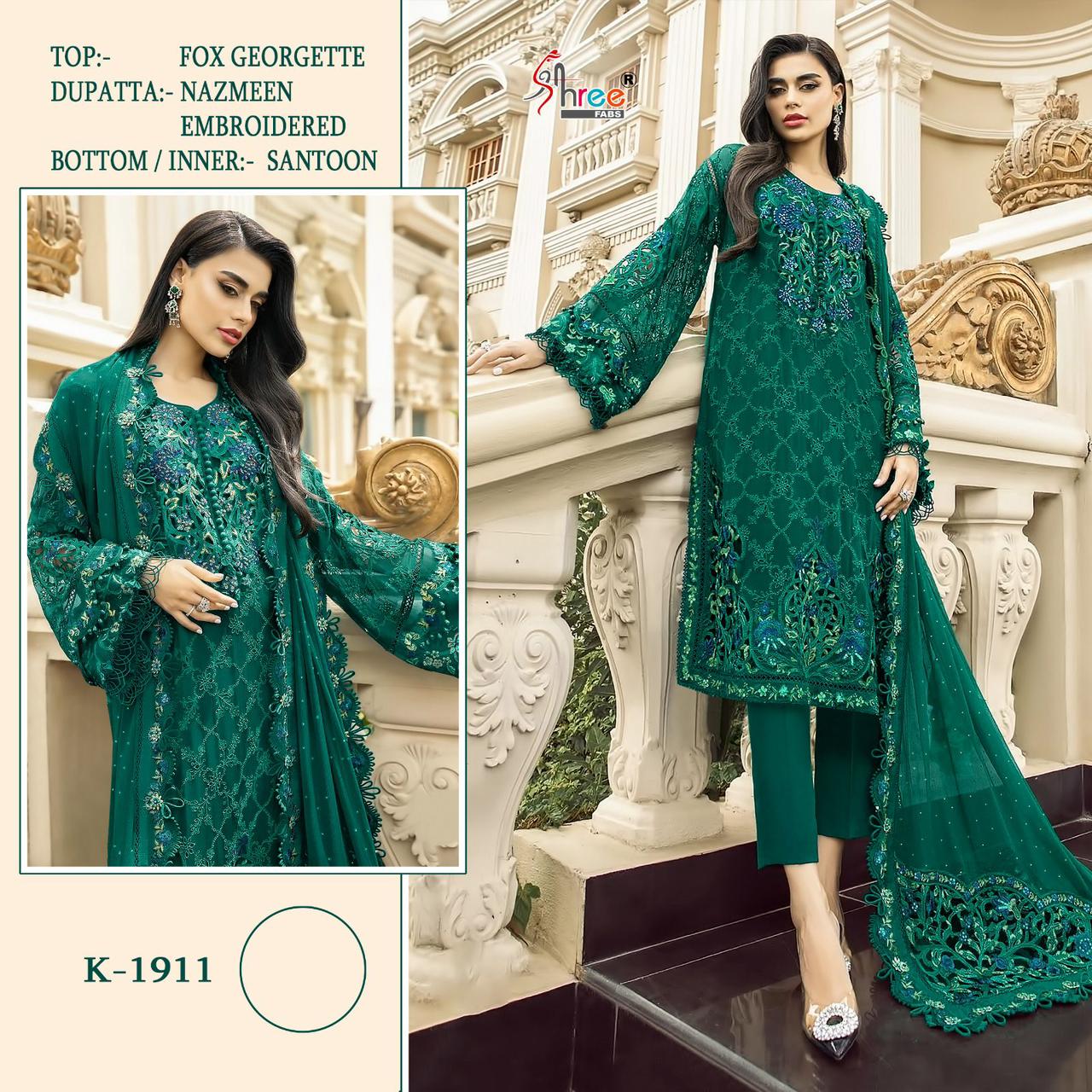 K-1911 Shree Fabs Fox Blooming Pakistani Salwar Suits
