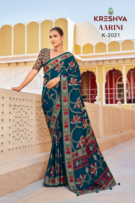 K-2021 Aarini Kreshva Silk Sarees