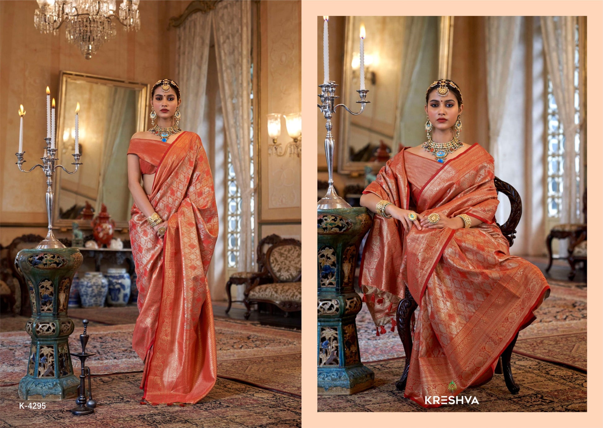 K-4295 Mangalsutra Kreshva Pv Tissue Sarees