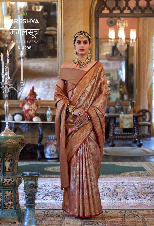 K-4298 Mangalsutra Kreshva Pv Tissue Sarees
