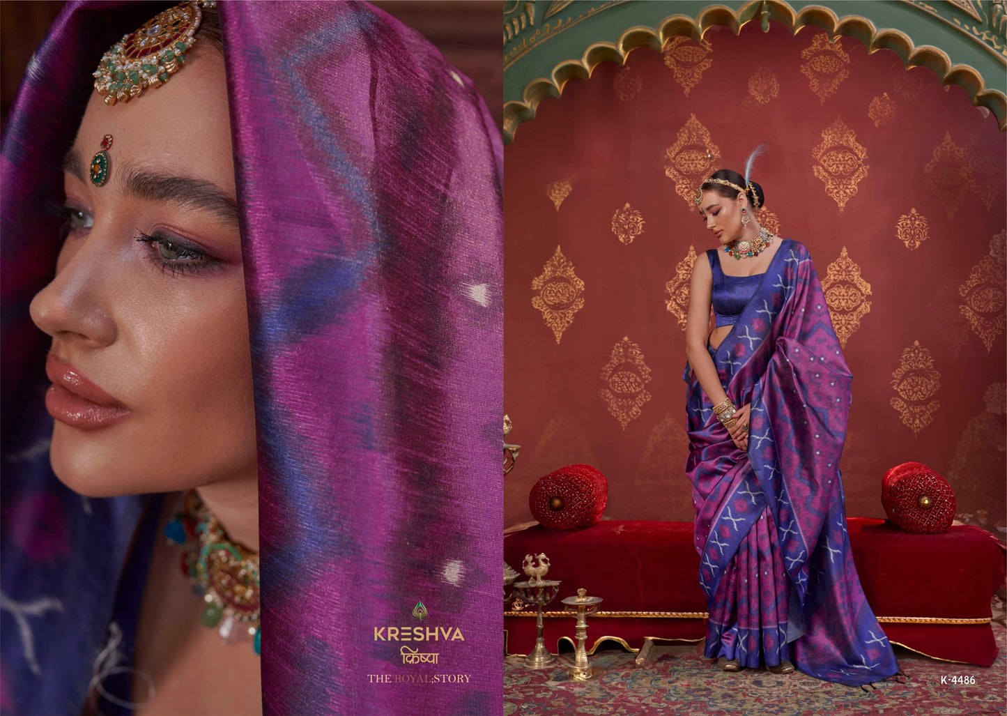 K-4486 Kavach Kreshva Pc Silk Sarees
