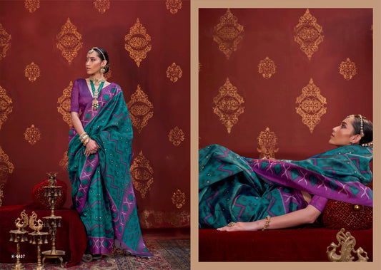 K-4487 Kavach Kreshva Pc Silk Sarees