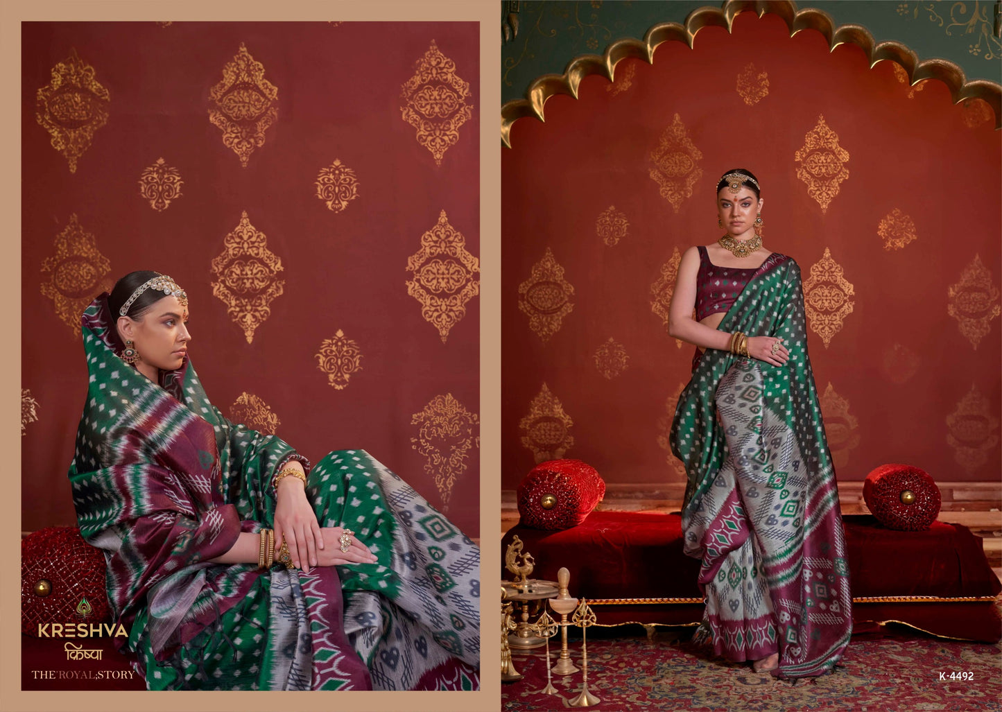 K-4492 Kavach Kreshva Pc Silk Sarees
