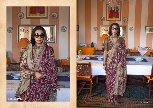 K-4548 Sulochnadevi Kreshva Pv Georgette Sarees