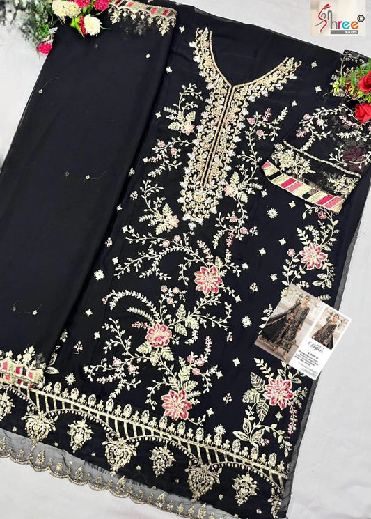 K-5504-D Maria B Chiffons Shree Fabs Chiffon Pakistani Salwar Suits