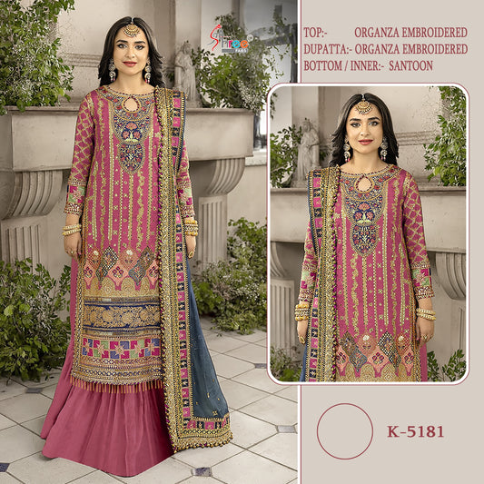 K-8151 Shree Fabs Organza Pakistani Salwar Suits