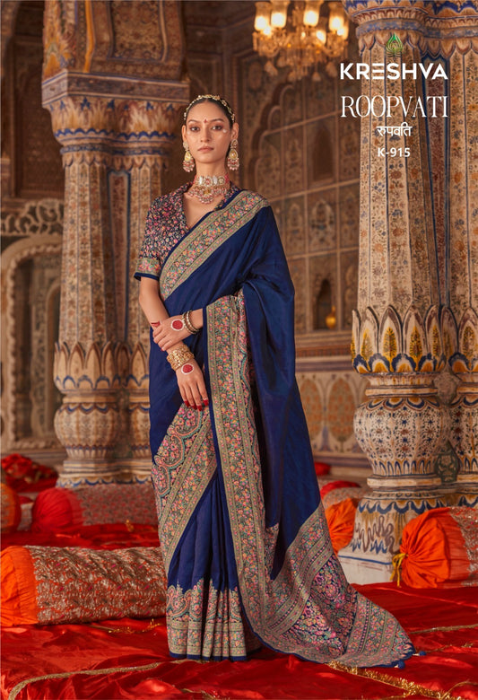 K-915 Roopvati Kreshva Pv Silk Sarees