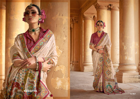 K-957 Sugandha Kreshva Pv Silk Sarees