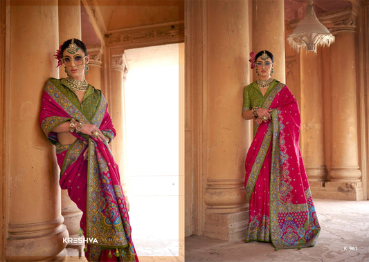 K-961 Sugandha Kreshva Pv Silk Sarees