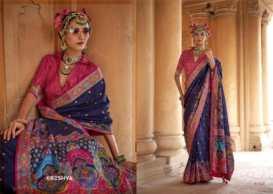 K-962 Sugandha Kreshva Pv Silk Sarees