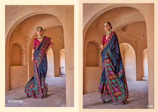 K-998 Priyatama Kreshva Pv Silk Sarees
