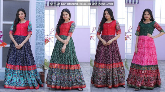 Ka-1035 Non-Branded Stkua Silk One Piece Gown