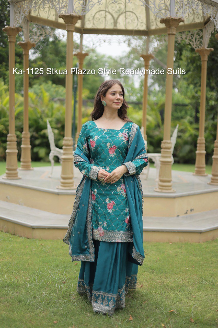 Ka-1125 Stkua Plazzo Style Readymade Suits