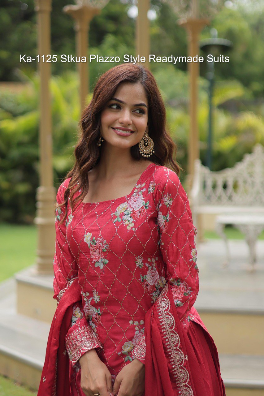 Ka-1125 Stkua Plazzo Style Readymade Suits