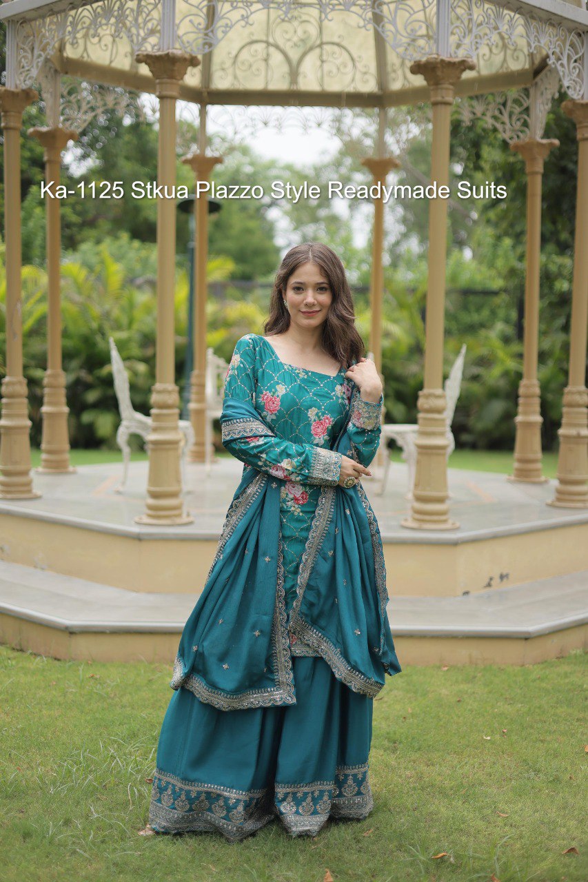 Ka-1125 Stkua Plazzo Style Readymade Suits