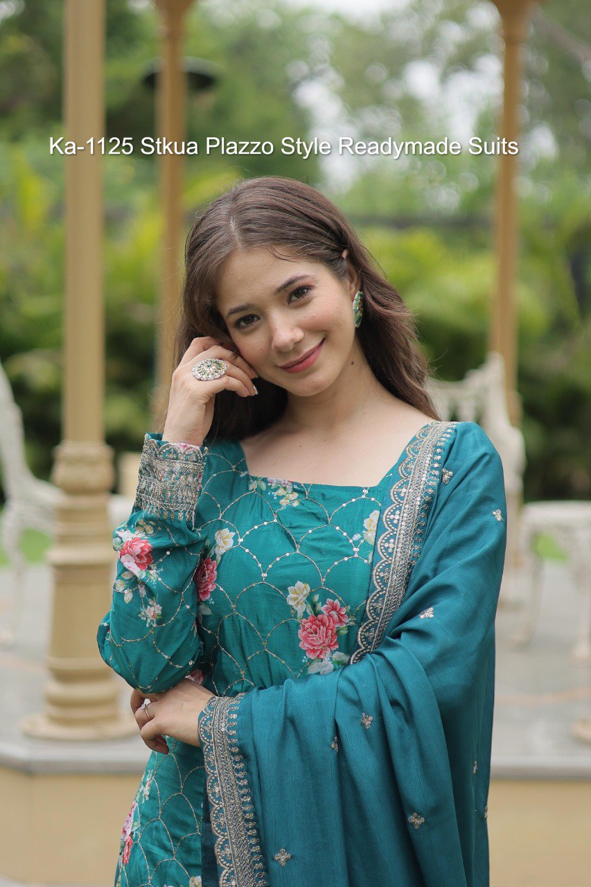 Ka-1125 Stkua Plazzo Style Readymade Suits