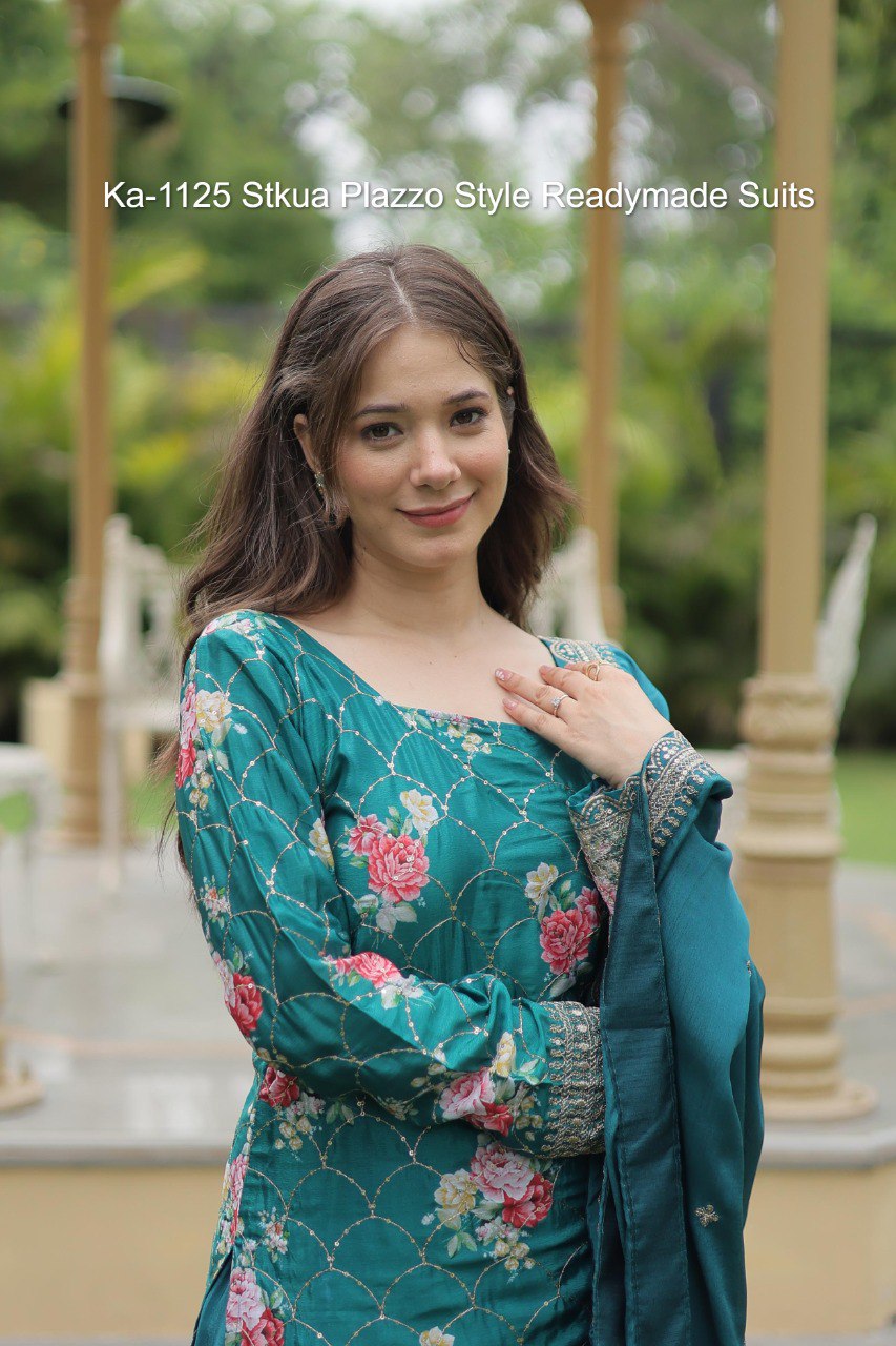 Ka-1125 Stkua Plazzo Style Readymade Suits