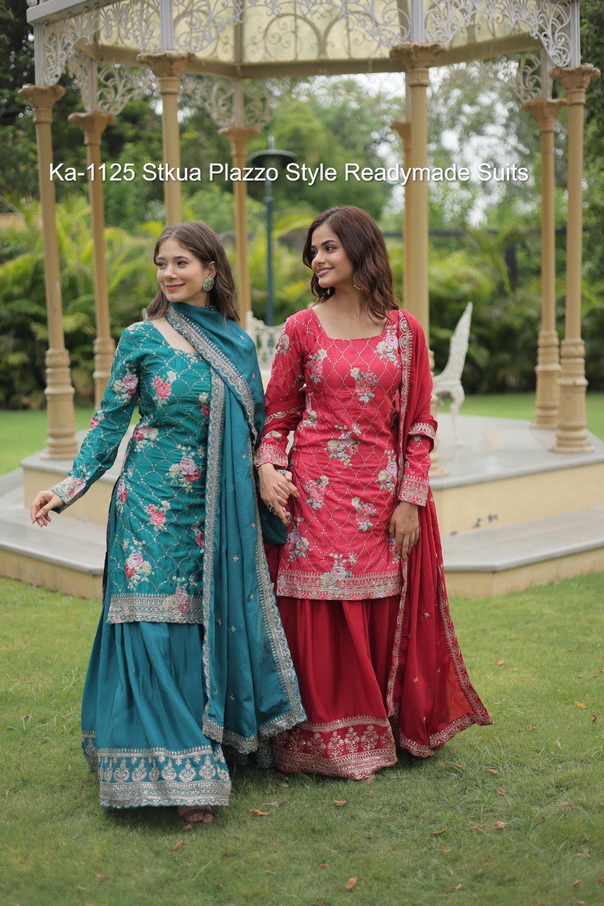 Ka-1125 Stkua Plazzo Style Readymade Suits