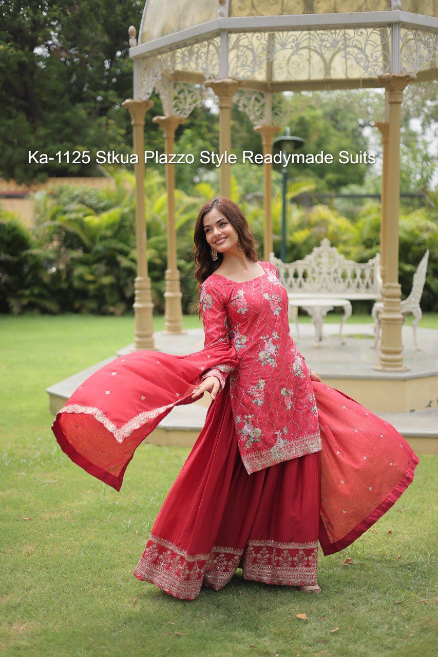 Ka-1125 Stkua Plazzo Style Readymade Suits