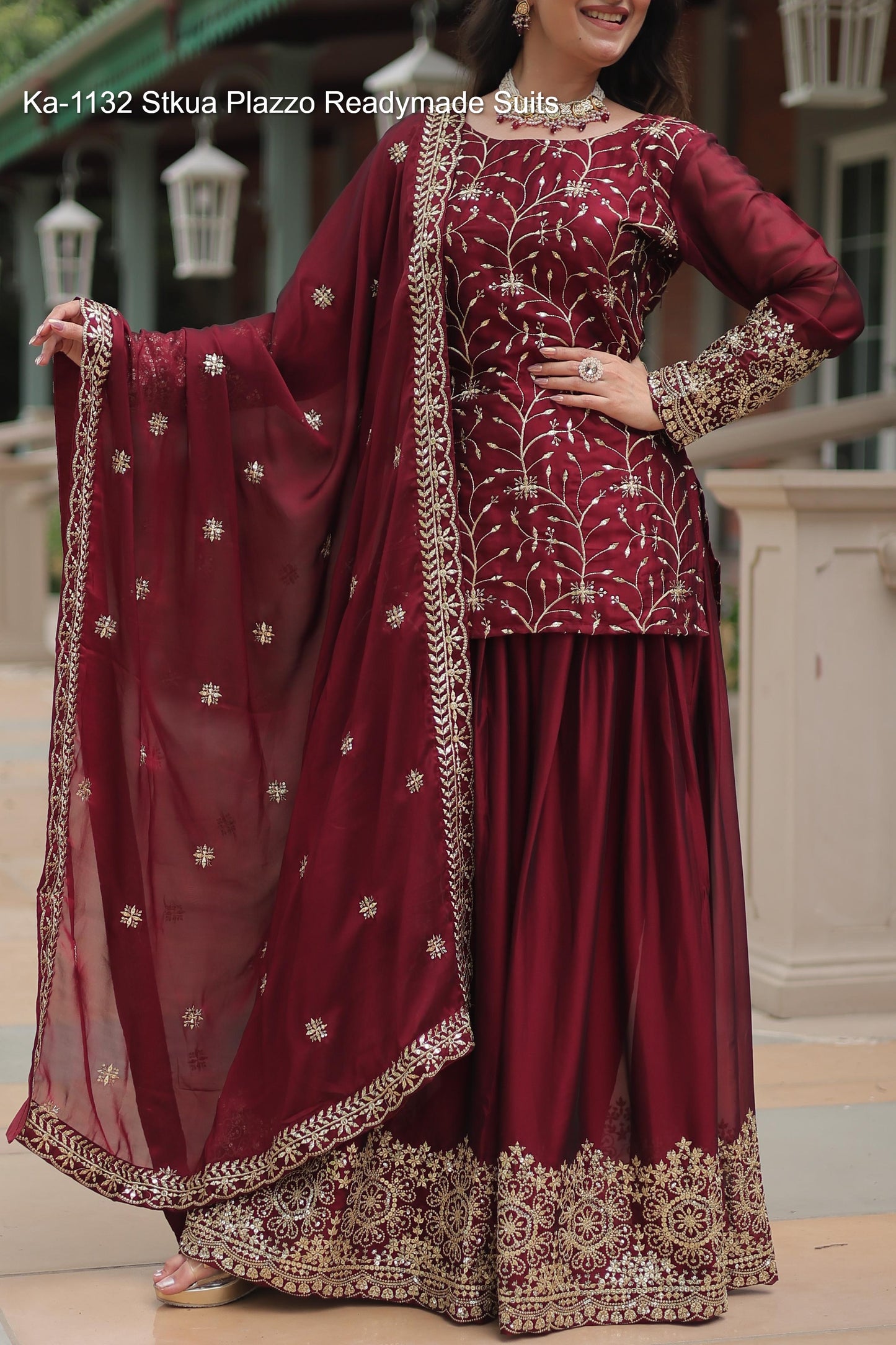 Ka-1132 Stkua Plazzo Readymade Suits