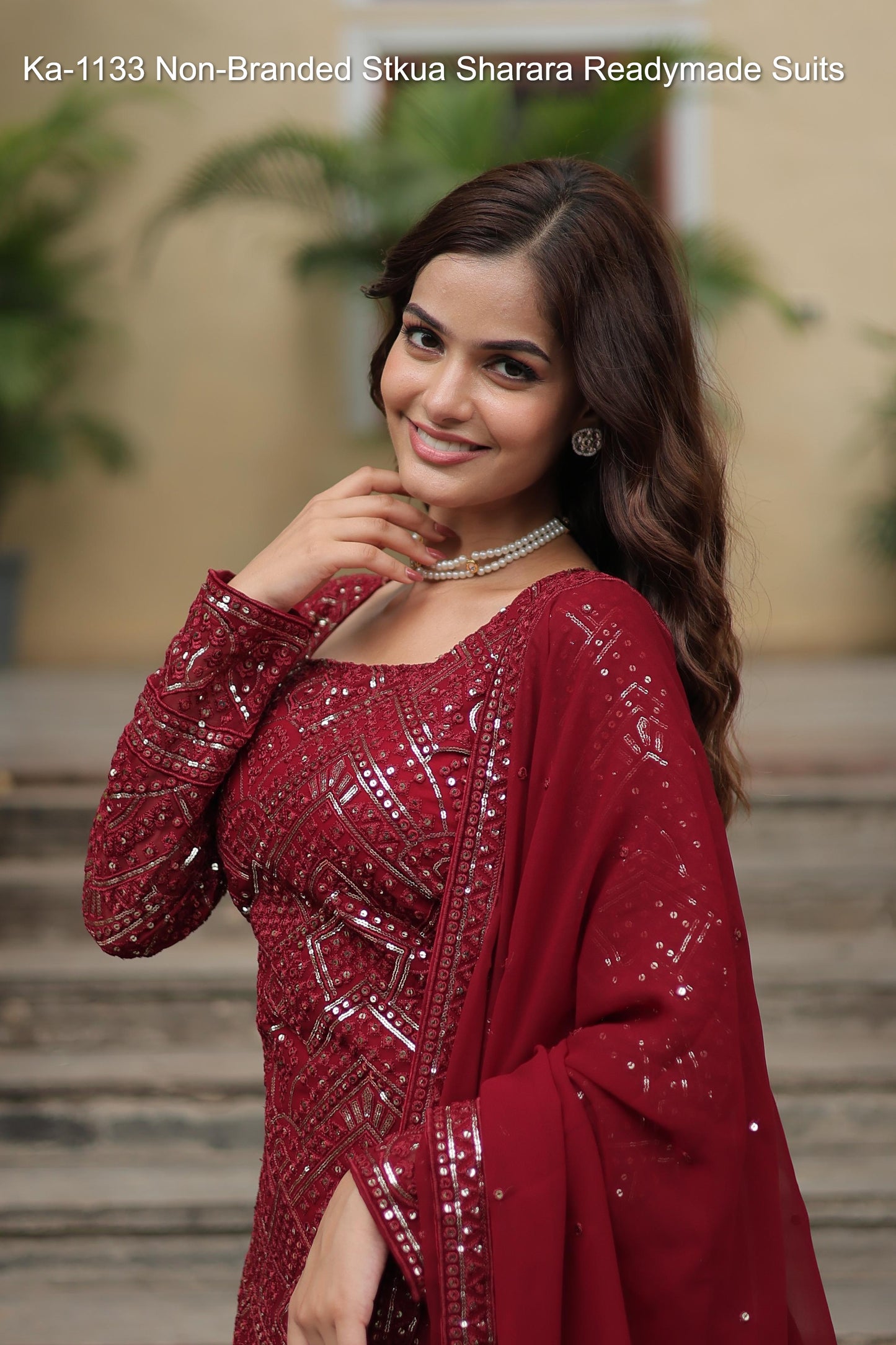 Ka-1133 Non-Branded Stkua Sharara Readymade Suits