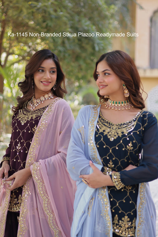 Ka-1145 Non-Branded Stkua Plazoo Readymade Suits