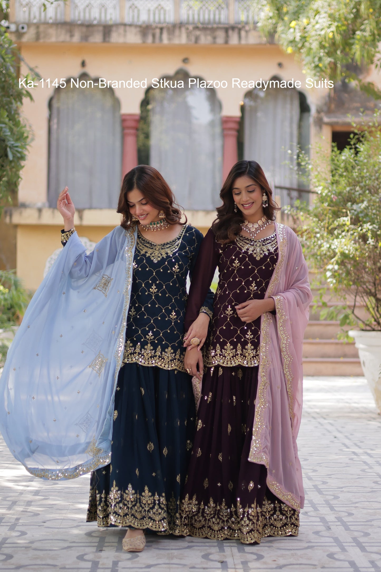 Ka-1145 Non-Branded Stkua Plazoo Readymade Suits